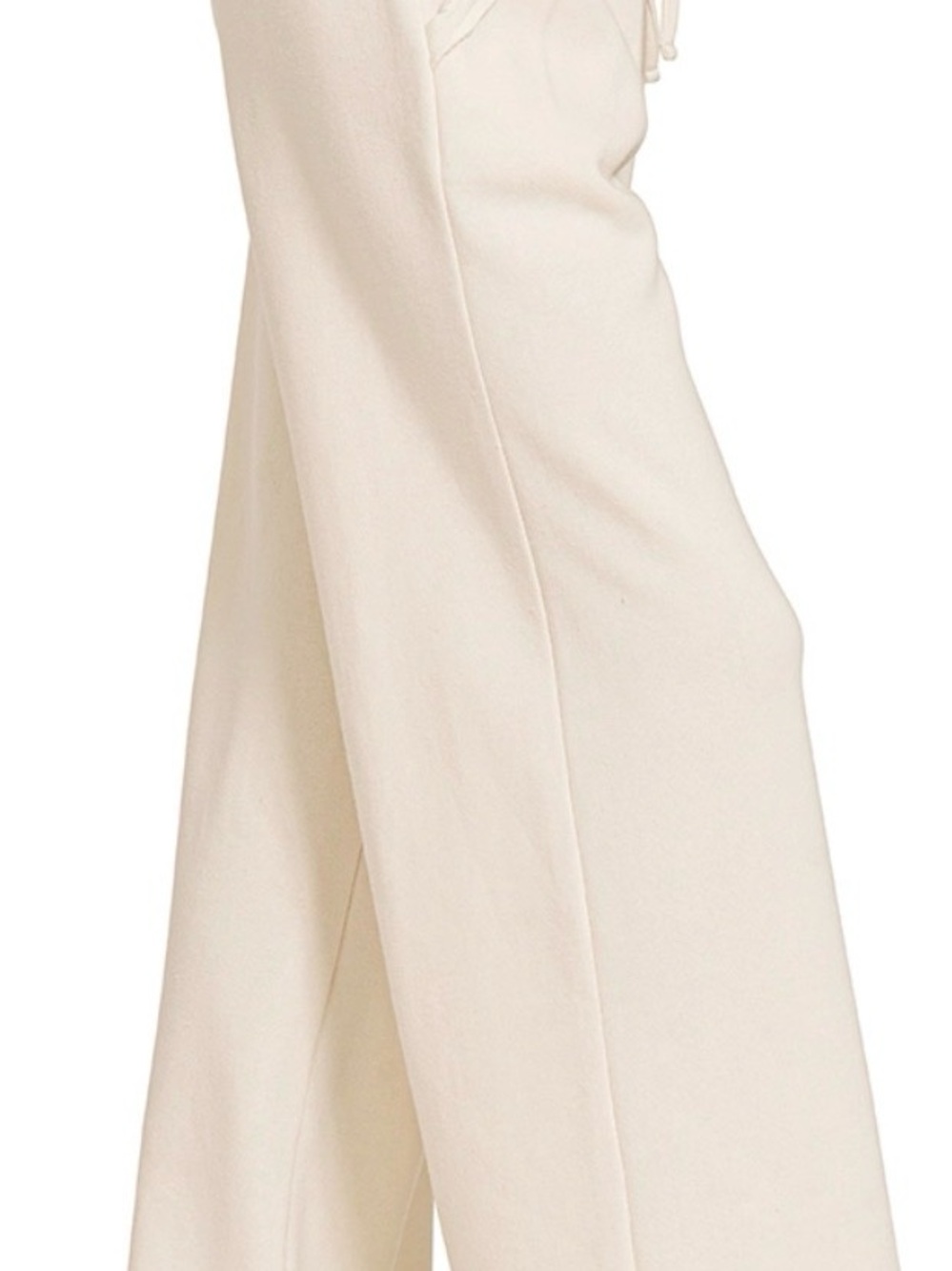NWOT Zenana Beige Fleece Wide-Leg Sweatpants Large